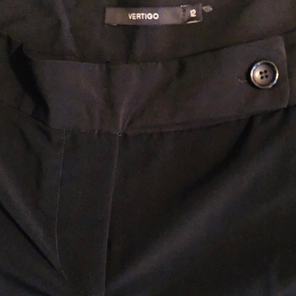 NWT Vertigo Black Culotte Pants Sz 12 - Picture 4 of 5